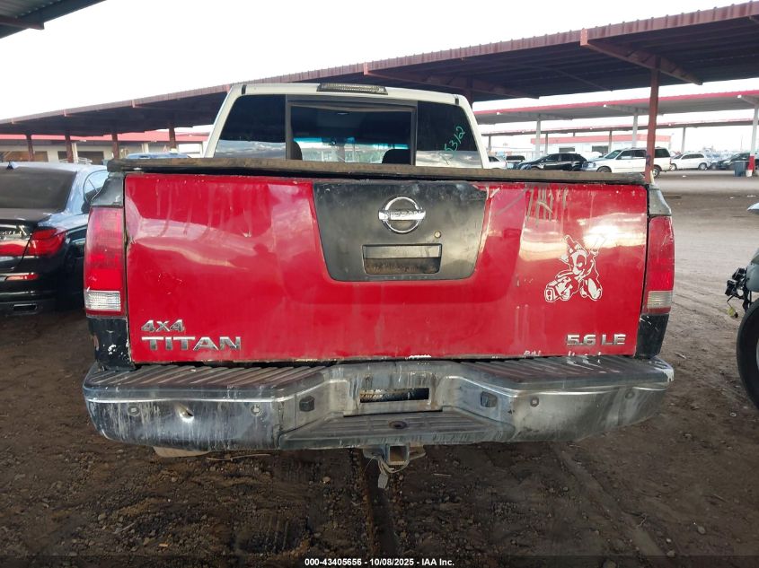 2005 Nissan Titan Xe VIN: 1N6AA07A75N571556 Lot: 43405656