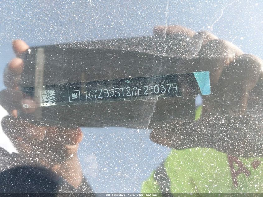 2016 Chevrolet Malibu Ls VIN: 1G1ZB5ST8GF250379 Lot: 43405679