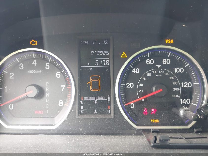 2009 Honda Cr-V Ex-L VIN: 5J6RE38729L007355 Lot: 43405704