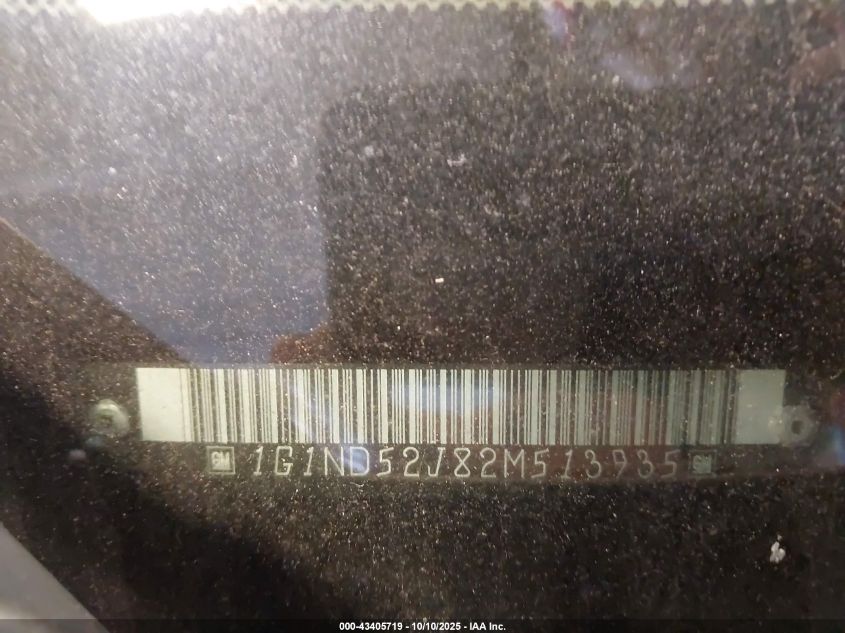 2002 Chevrolet Malibu VIN: 1G1ND52J82M513935 Lot: 43405719