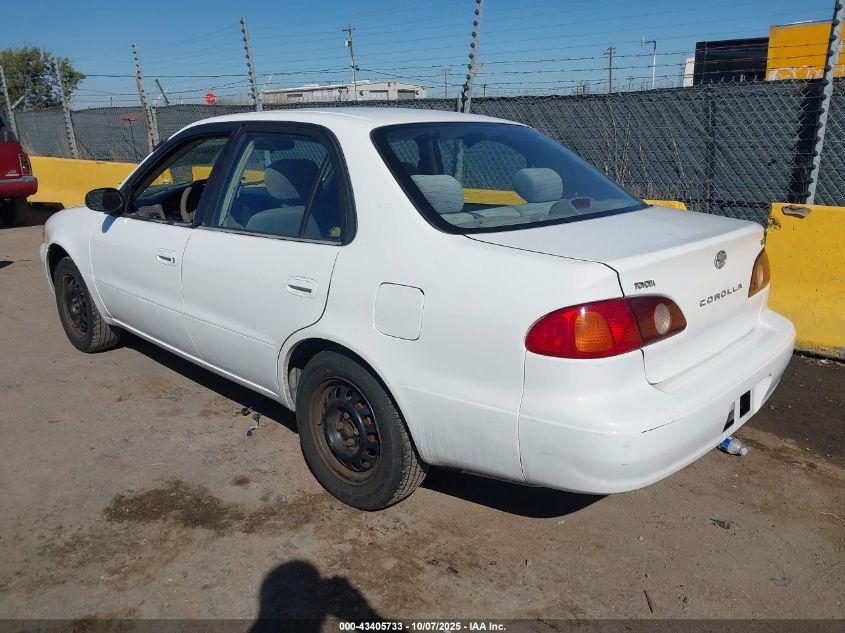 2001 Toyota Corolla Le VIN: 1NXBR12E91Z472104 Lot: 43405733