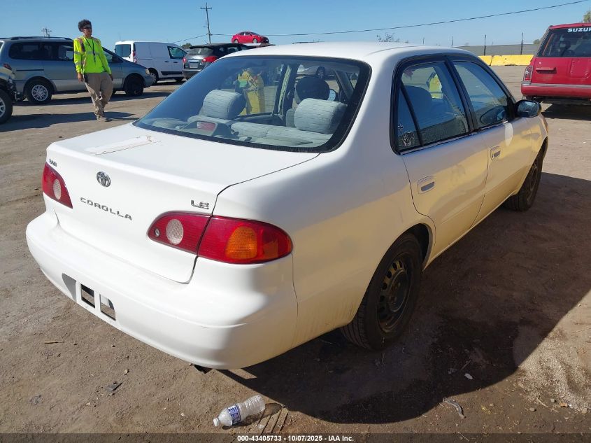 2001 Toyota Corolla Le VIN: 1NXBR12E91Z472104 Lot: 43405733