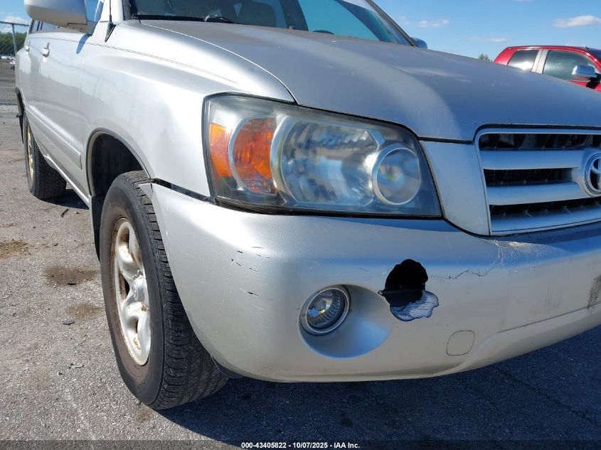 2007 Toyota Highlander VIN: JTEGD21A470161219 Lot: 43405822