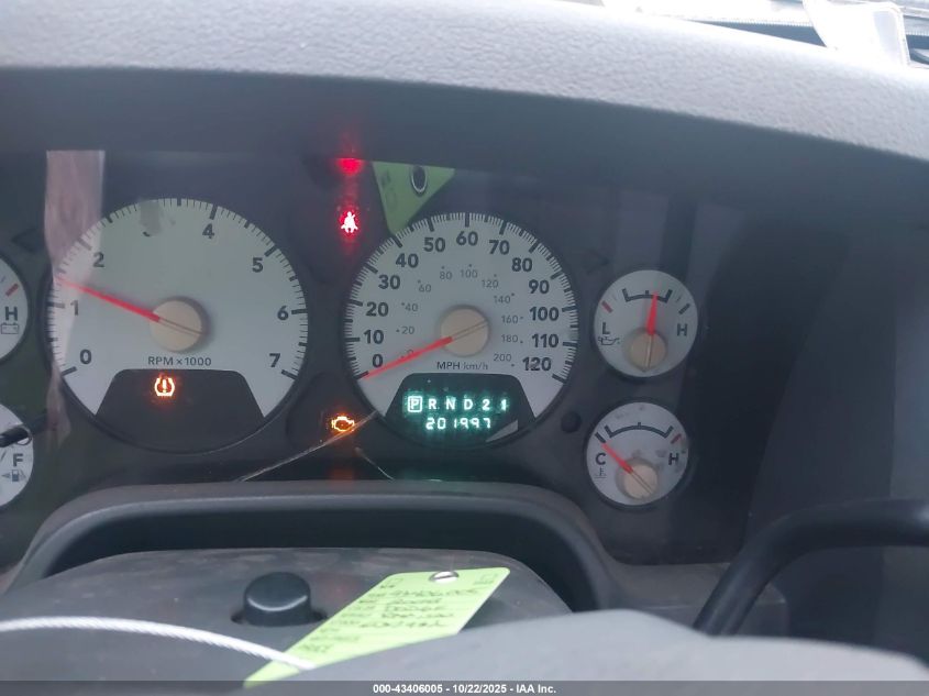 2008 Dodge Ram 1500 Slt VIN: 1D7HA18N98S537932 Lot: 43406005