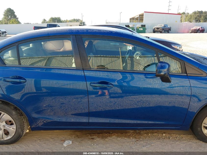 2014 Honda Civic Lx VIN: 19XFB2F58EE042434 Lot: 43406010