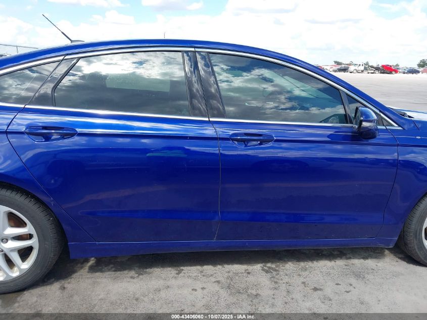 2016 Ford Fusion Se VIN: 3FA6P0HD9GR314498 Lot: 43406060