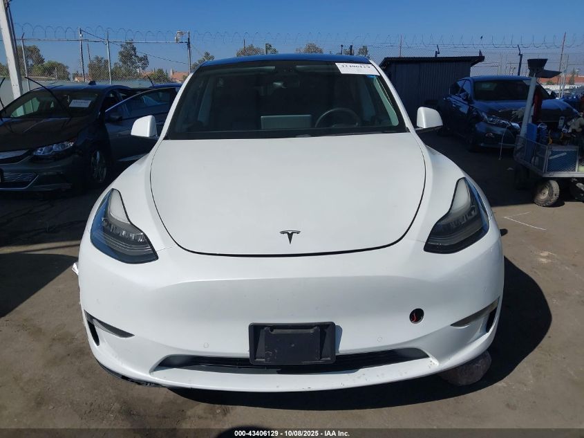 2020 Tesla Model Y Long Range Dual Motor All-Wheel Drive VIN: 5YJYGDEE2LF053962 Lot: 43406129