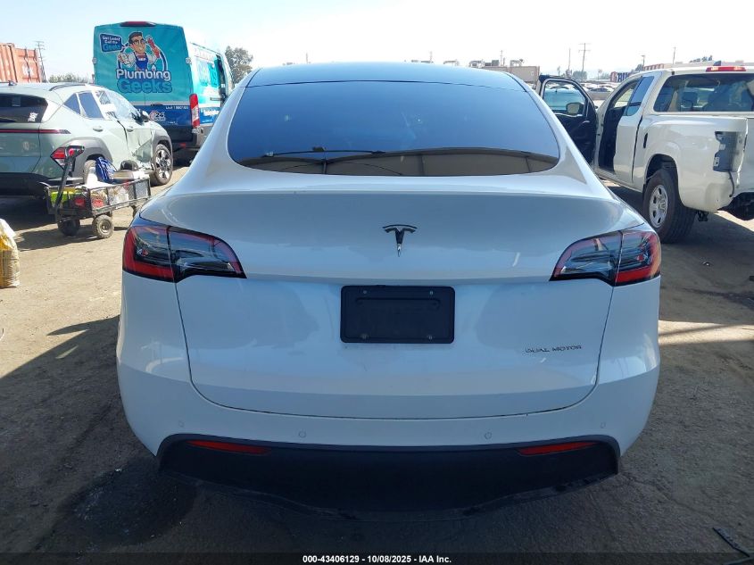 2020 Tesla Model Y Long Range Dual Motor All-Wheel Drive VIN: 5YJYGDEE2LF053962 Lot: 43406129
