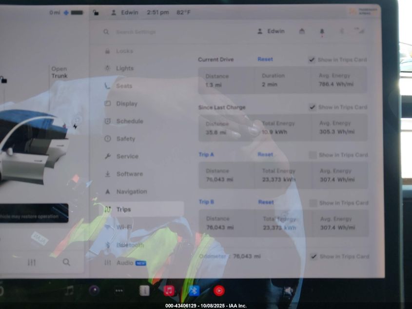 2020 Tesla Model Y Long Range Dual Motor All-Wheel Drive VIN: 5YJYGDEE2LF053962 Lot: 43406129
