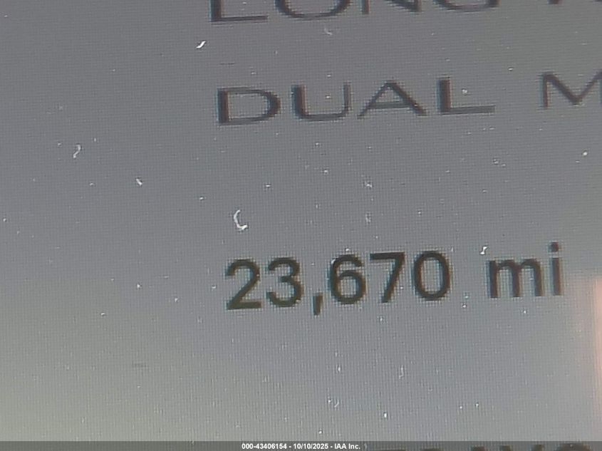 2023 Tesla Model Y Awd/Long Range Dual Motor All-Wheel Drive VIN: 7SAYGAEE5PF701866 Lot: 43406154