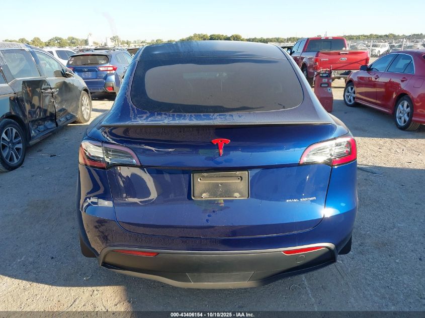2023 Tesla Model Y Awd/Long Range Dual Motor All-Wheel Drive VIN: 7SAYGAEE5PF701866 Lot: 43406154