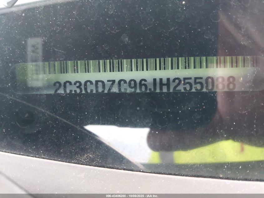 2018 Dodge Challenger Srt Hellcat VIN: 2C3CDZC96JH255088 Lot: 43406200