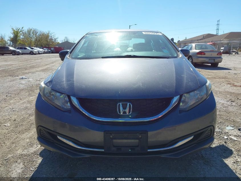 2014 Honda Civic Ex VIN: 19XFB2F8XEE011695 Lot: 43406397