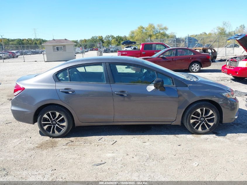 2014 Honda Civic Ex VIN: 19XFB2F8XEE011695 Lot: 43406397