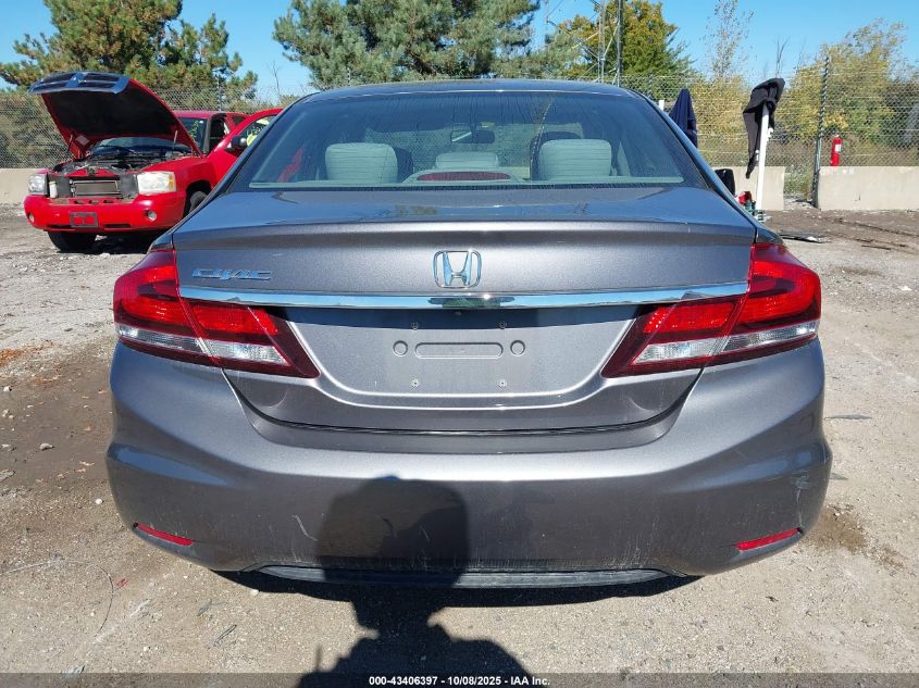 2014 Honda Civic Ex VIN: 19XFB2F8XEE011695 Lot: 43406397