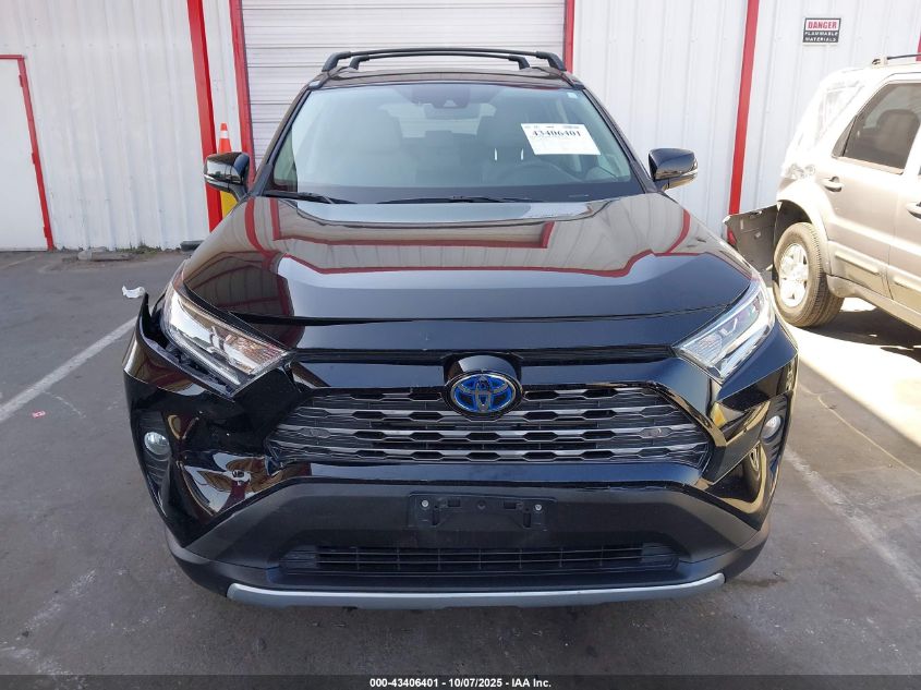 2020 Toyota Rav4 Hybrid Limited VIN: 2T3DWRFV1LW051885 Lot: 43406401