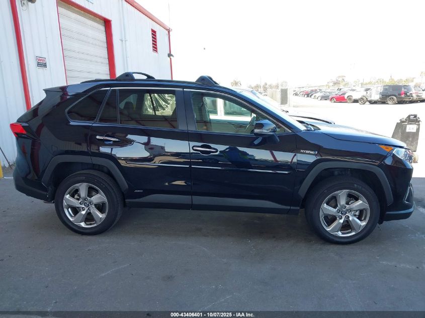 2020 Toyota Rav4 Hybrid Limited VIN: 2T3DWRFV1LW051885 Lot: 43406401