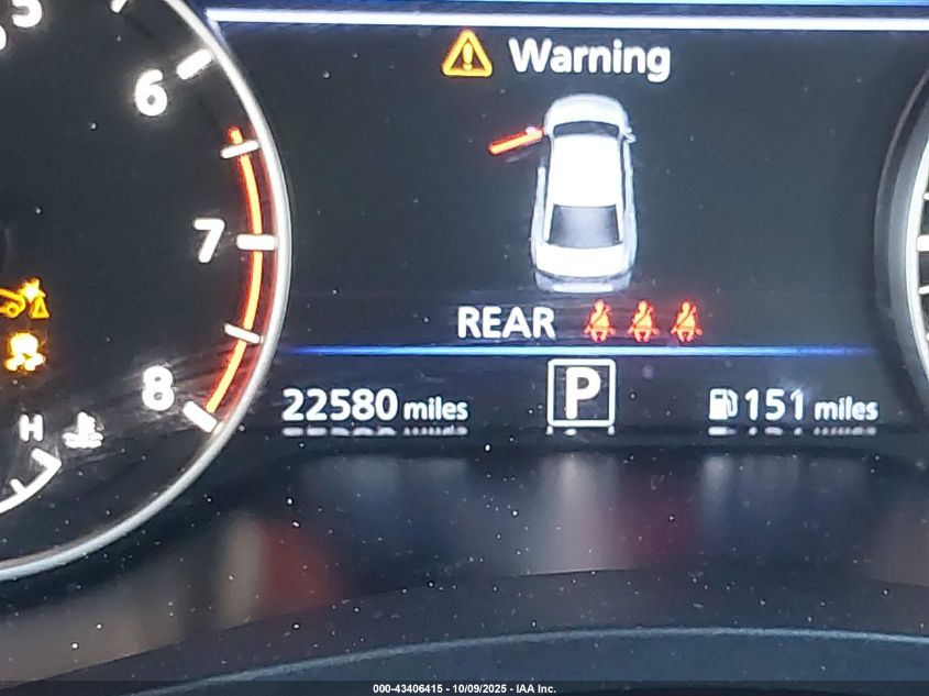 2025 Nissan Altima Sv Awd VIN: 1N4BL4DW9SN371191 Lot: 43406415