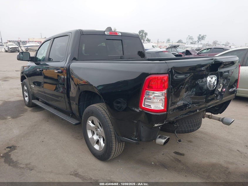 2019 Ram 1500 5.7 Big Horn lone Star 4x4 5'7 Box Black Lot 111043406468 Vin 1C6SRFFT5KN825399