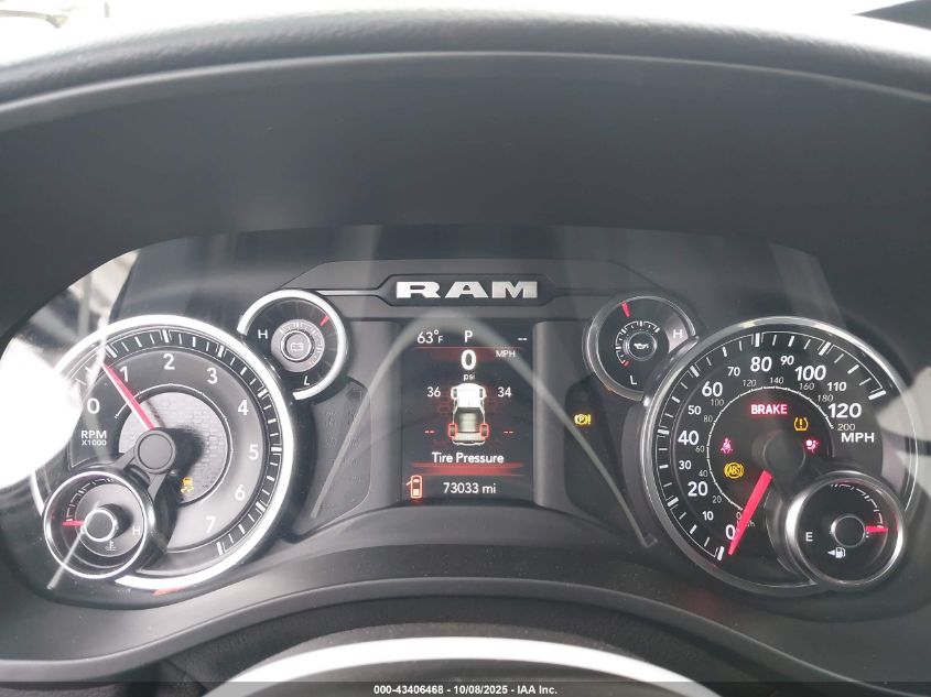 2019 Ram 1500 Big Horn/Lone Star 4X4 5'7 Box VIN: 1C6SRFFT5KN825399 Lot: 43406468