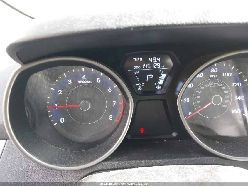 2012 Hyundai Elantra Limited VIN: 5NPDH4AE4CH135310 Lot: 43406485