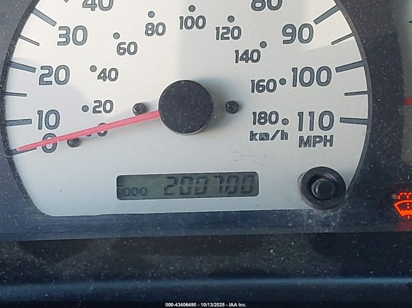 2004 Toyota Tacoma Base V6 VIN: 5TEHN72N94Z434168 Lot: 43406490