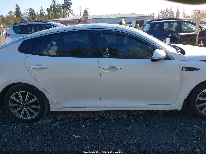 2019 Kia Optima Ex VIN: 5XXGU4L12KG301837 Lot: 43406492