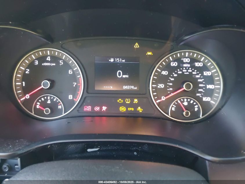 2019 Kia Optima Ex VIN: 5XXGU4L12KG301837 Lot: 43406492