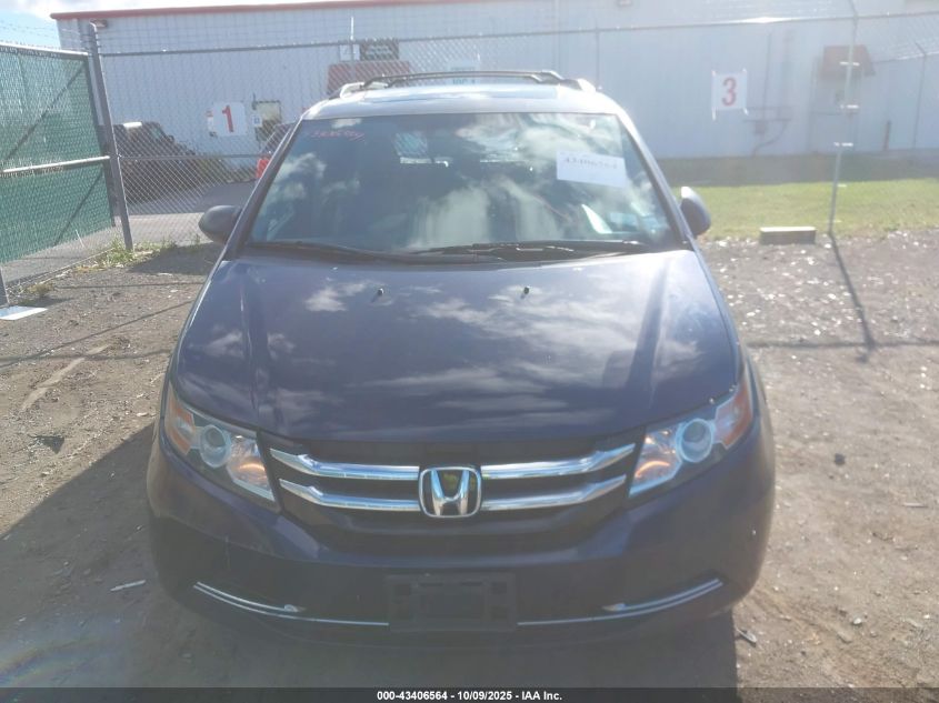 2015 Honda Odyssey Ex-L VIN: 5FNRL5H65FB008755 Lot: 43406564