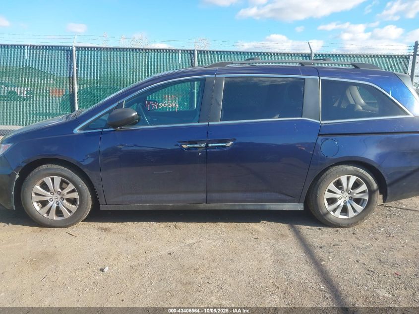 2015 Honda Odyssey Ex-L VIN: 5FNRL5H65FB008755 Lot: 43406564