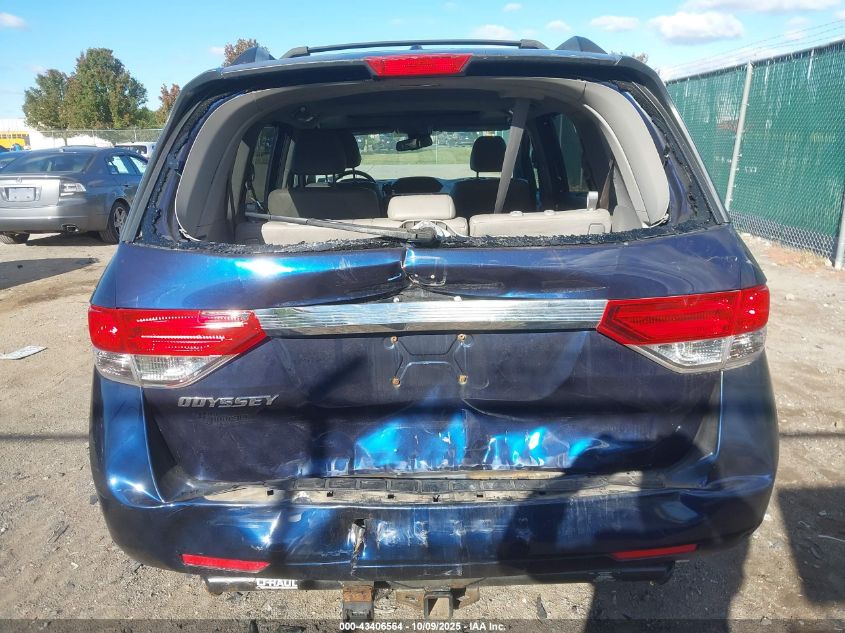 2015 Honda Odyssey Ex-L VIN: 5FNRL5H65FB008755 Lot: 43406564