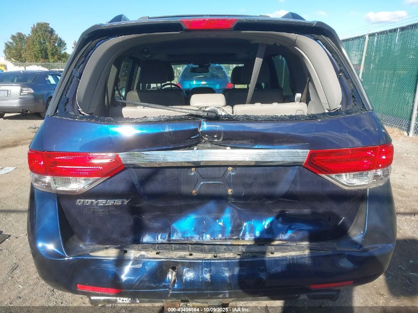 2015 Honda Odyssey Ex-L VIN: 5FNRL5H65FB008755 Lot: 43406564