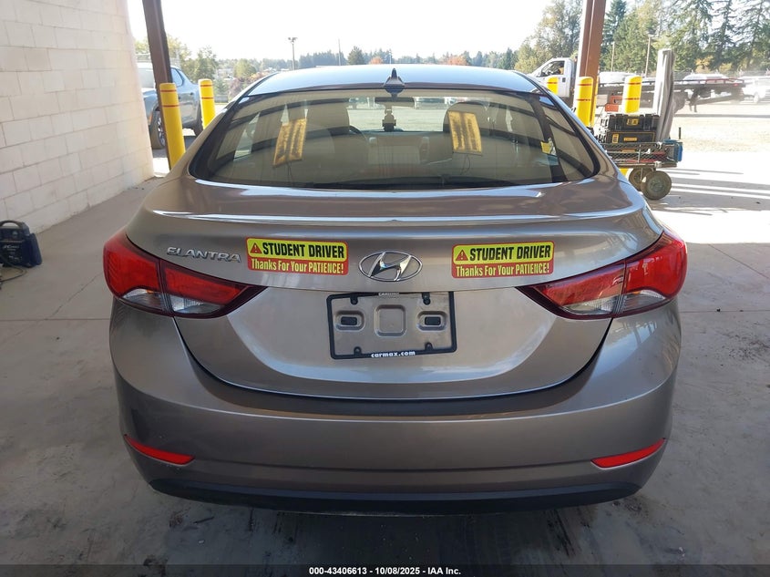2016 Hyundai Elantra Se VIN: 5NPDH4AE4GH718465 Lot: 43406613