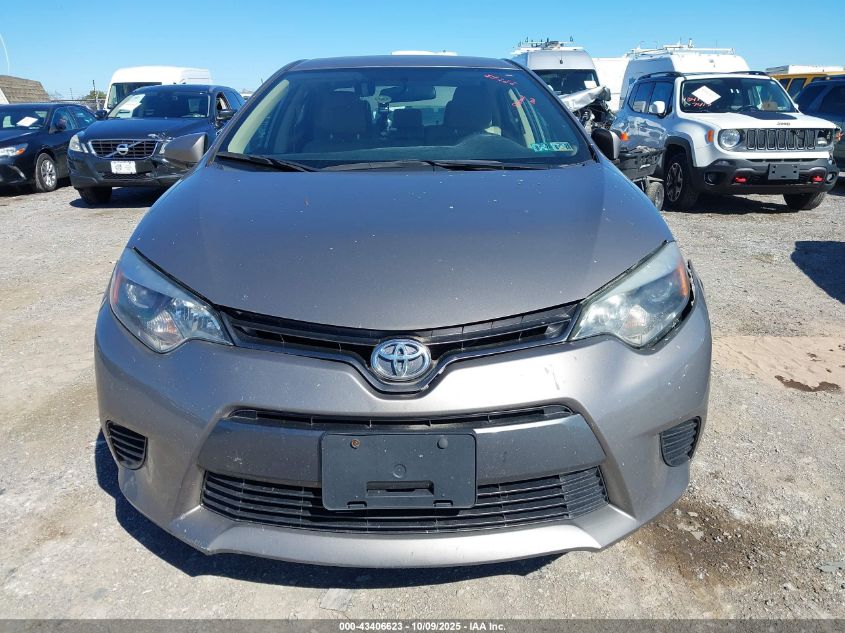 2015 Toyota Corolla Le VIN: 2T1BURHE4FC349677 Lot: 43406623