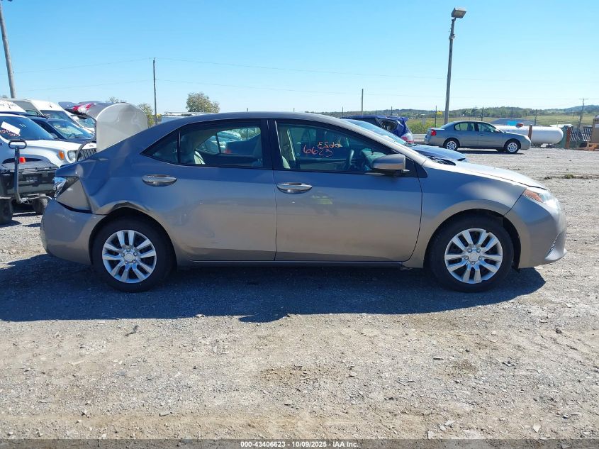 2015 Toyota Corolla Le VIN: 2T1BURHE4FC349677 Lot: 43406623