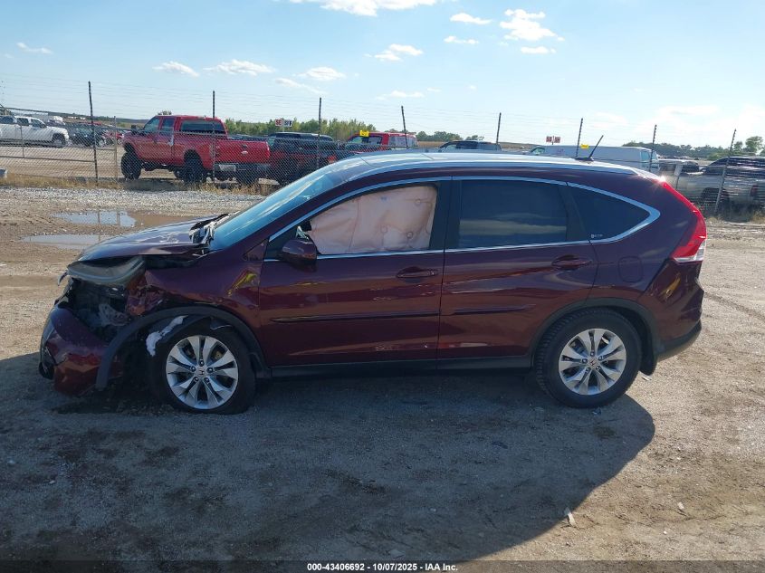 2012 Honda Cr-V Ex-L VIN: 5J6RM4H72CL082864 Lot: 43406692