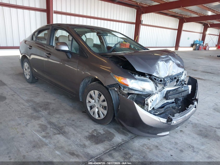 19XFB2F57CE053700 2012 Honda Civic Lx auction photo 1