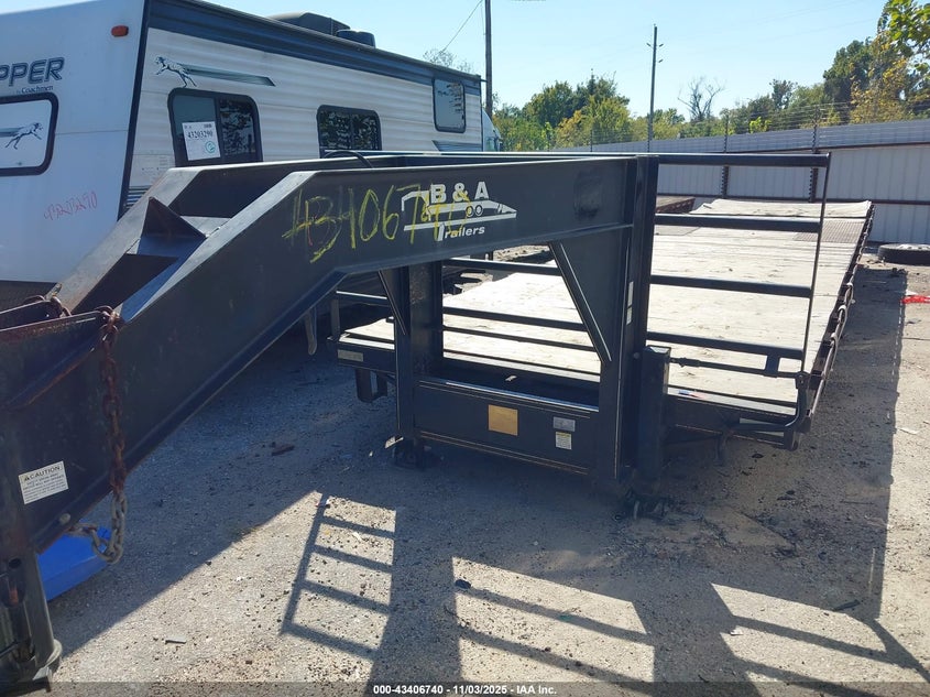 Vin: 1b9fg362751711659, lot: 43901542, b & a trailers gooseneck trailer 20152