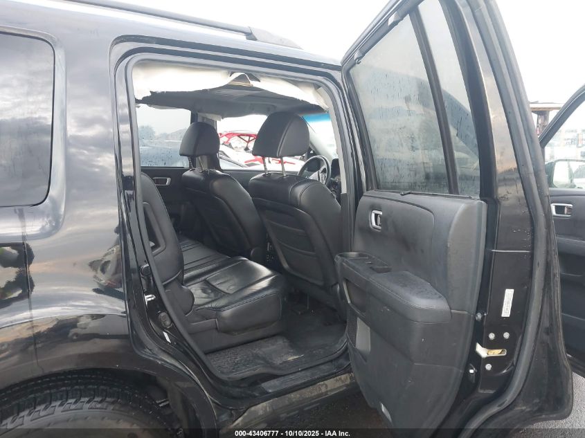 2011 Honda Pilot Touring VIN: 5FNYF4H94BB089913 Lot: 43406777