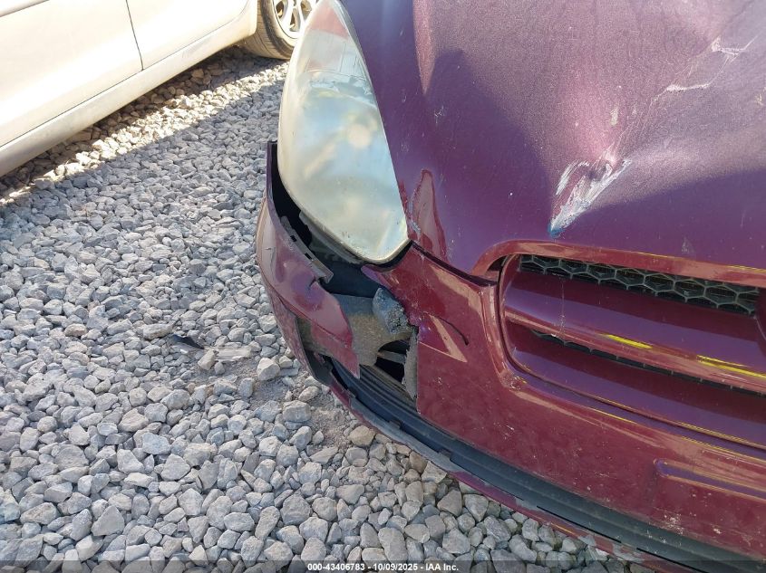 2007 Hyundai Accent Gs VIN: KMHCM36C77U024850 Lot: 43406783