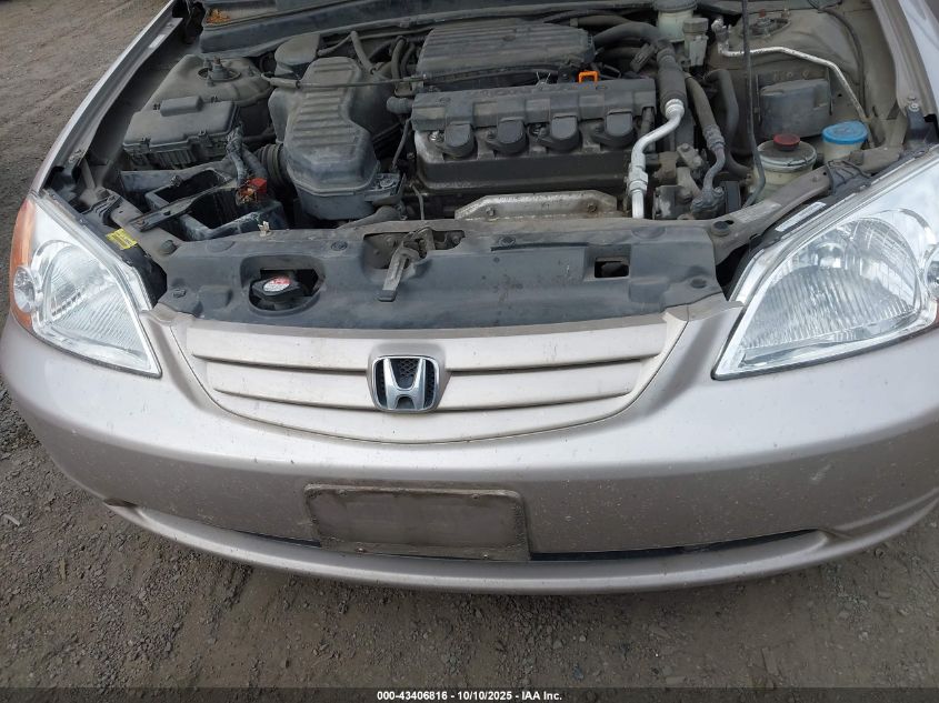 2001 Honda Civic Lx VIN: 2HGES15571H559635 Lot: 43406816