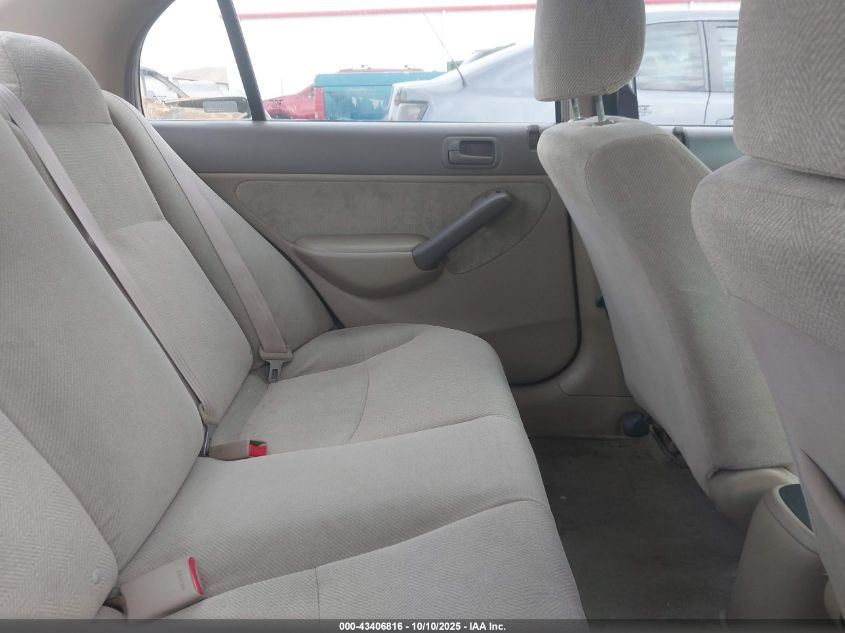 2001 Honda Civic Lx VIN: 2HGES15571H559635 Lot: 43406816