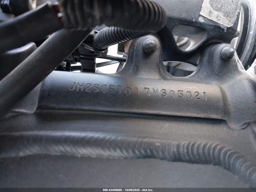 2007 Honda Cbr1000 Rr VIN: JH2SC57017M305021 Lot: 43406868