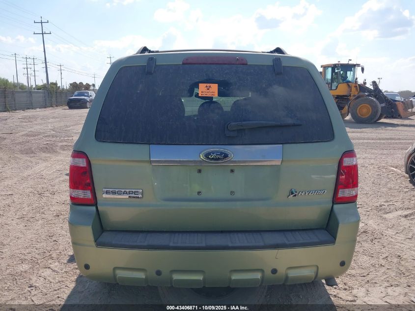 2009 Ford Escape Hybrid Limited VIN: 1FMCU49379KA56018 Lot: 43406871