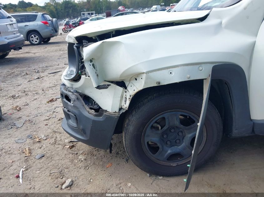 2018 Jeep Renegade Sport Fwd VIN: ZACCJAAB6JPG80157 Lot: 43407001