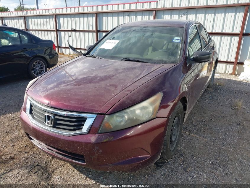 2010 Honda Accord 2.4 Lx VIN: 1HGCP2F34AA005186 Lot: 43407071