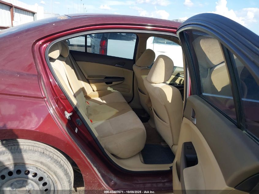 2010 Honda Accord 2.4 Lx VIN: 1HGCP2F34AA005186 Lot: 43407071