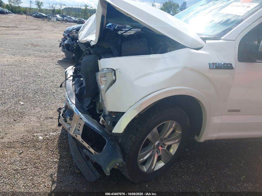 2015 Ford F-150 Platinum VIN: 1FTEW1EG2FFC34372 Lot: 43407076