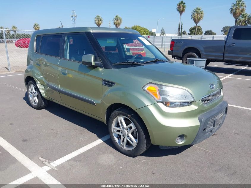2010 Kia Soul + VIN: KNDJT2A24A7144909 Lot: 43407122