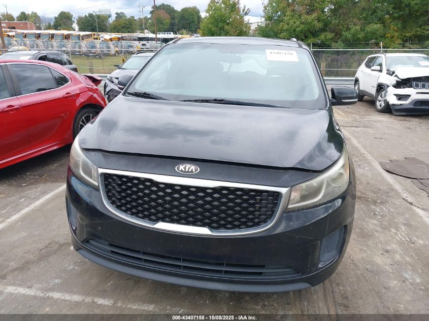 2016 Kia Sedona Lx VIN: KNDMB5C12G6089526 Lot: 43407158